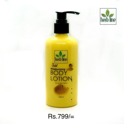 Herbline gold body lotion