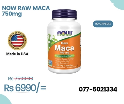 NOW RAW MACA 750mg 90 VEG CAPSULE IN SRILANKA