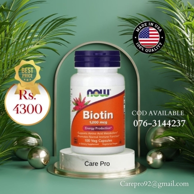 now, biotin 100 capsule