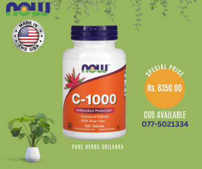 NOW Foods, Vitamin C-1000, 100 Tablets